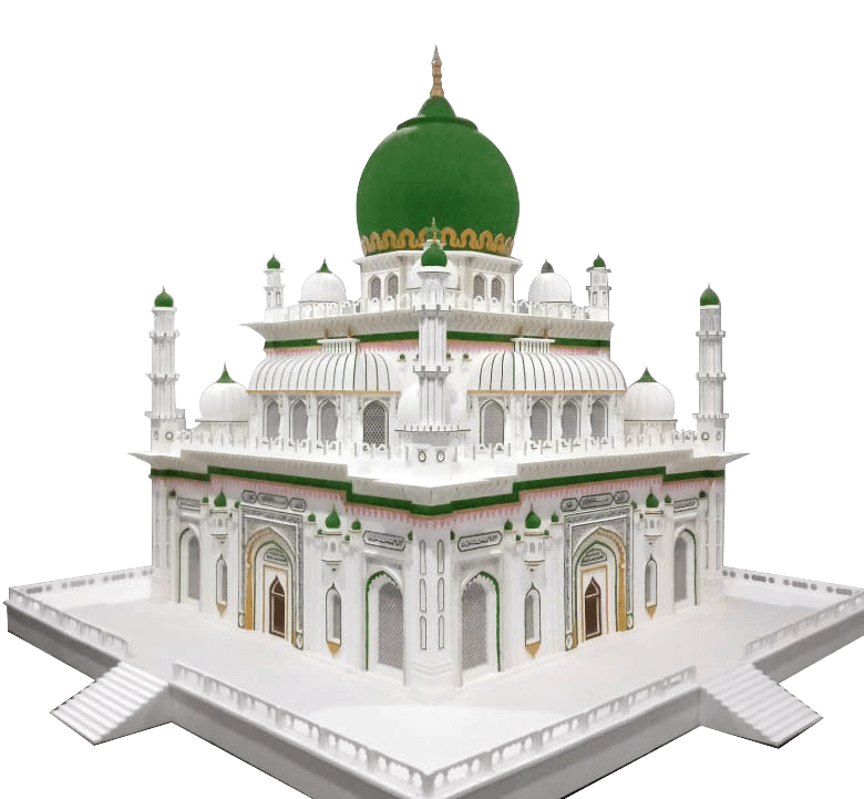 Elevation of the Dargah under construction